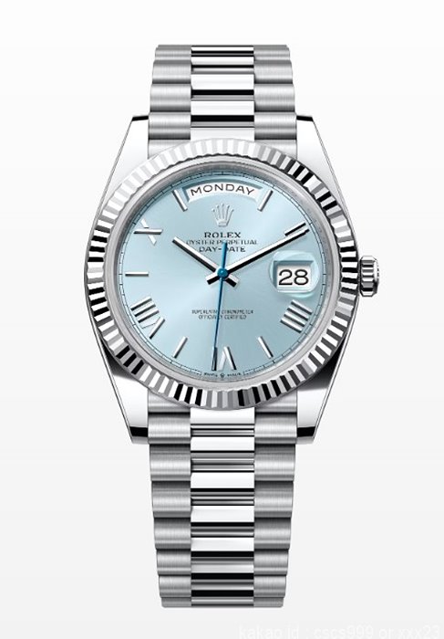로렉스 데이데이트 아이스블루다이얼 레플리카 미러급 SA급 S급 고퀄리티 시계 [남성] - best
