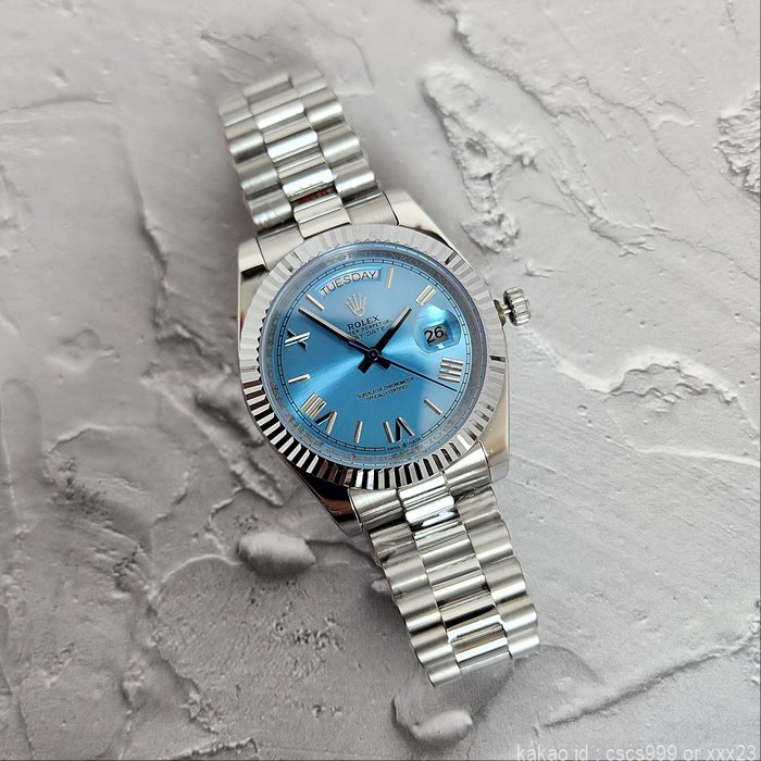 로렉스 데이데이트 아이스블루다이얼 레플리카 미러급 SA급 S급 고퀄리티 시계 [남성] - best 12