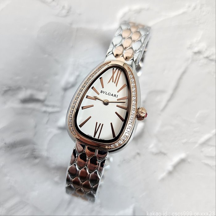 불가리 세르펜티 세두토리 워치 화이트다이얼 콤비 다이아레플리카 미러급 SA급 S급 고퀄리티 시계 [여성] 18