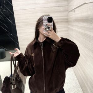 미우미우 코듀로이 블루종 자켓 코코아 브라운 레플리카 미러급 SA급 S급 고퀄리티 하이엔드 최상급 의류 [남성여성공용]