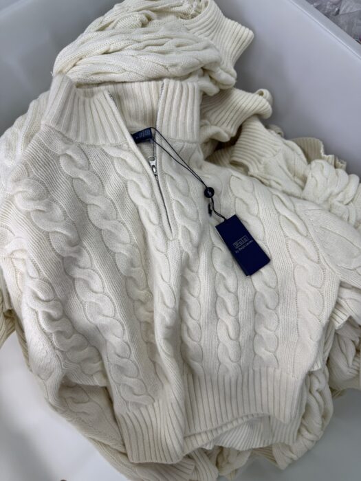 폴로 랄프로렌 Ralph Lauren 자카드 순색 반지퍼 니트 베이지 레플리카 미러급 SA급 S급 고퀄리티 하이엔드 최상급 의류 [여성] 11