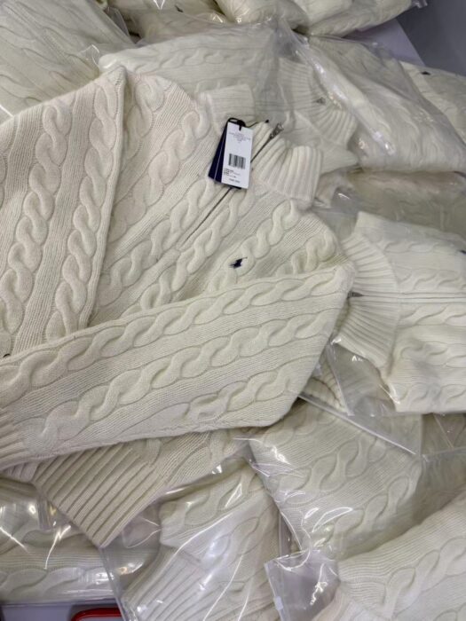 폴로 랄프로렌 Ralph Lauren 자카드 순색 반지퍼 니트 베이지 레플리카 미러급 SA급 S급 고퀄리티 하이엔드 최상급 의류 [여성] 12