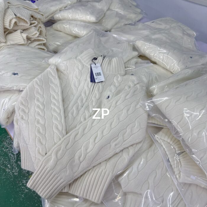 폴로 랄프로렌 Ralph Lauren 자카드 순색 반지퍼 니트 베이지 레플리카 미러급 SA급 S급 고퀄리티 하이엔드 최상급 의류 [여성] 6