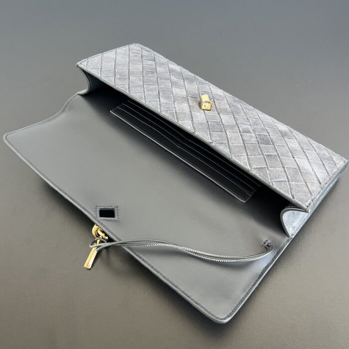 보테가베네타 안디아모 클러치 741511 그레이 스웨이드 레플리카 미러급 SA급 S급 고퀄리티 최상급 하이엔드 가방 [여성] 3