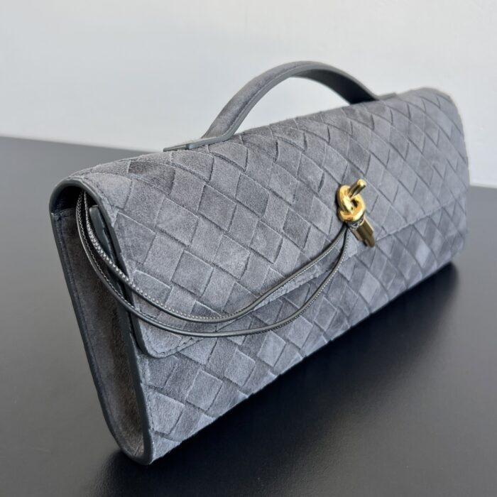 보테가베네타 안디아모 클러치 741511 그레이 스웨이드 레플리카 미러급 SA급 S급 고퀄리티 최상급 하이엔드 가방 [여성] 4