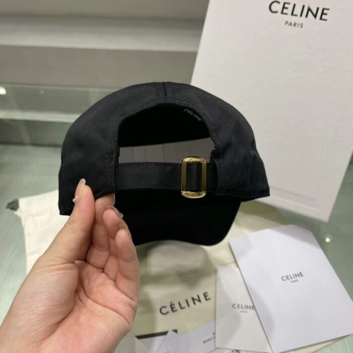 셀린느 자수 로고 코튼 베이스 볼캡 블랙 레플리카 미러급 SA급 S급 고퀄리티 최상급 하이엔드 셀럽 모자 - best 12
