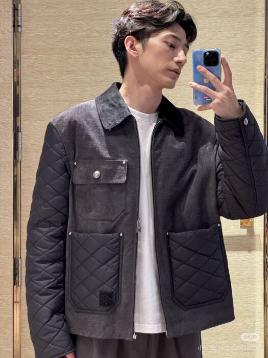 루이비통 LV 니고 이음 퀼팅 자켓 블랙 레플리카 미러급 SA급 S급 고퀄리티 하이엔드 최상급 의류 [남성여성공용]