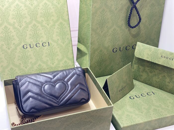 구찌 GG 마몽 마틀라세 슈퍼 미니백 블랙 476433 레플리카 미러급 SA급 S급 고퀄리티 최상급 하이엔드 가방 [여성] 2