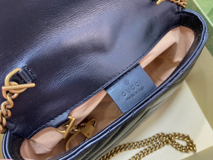 구찌 GG 마몽 마틀라세 슈퍼 미니백 블랙 476433 레플리카 미러급 SA급 S급 고퀄리티 최상급 하이엔드 가방 [여성] 3