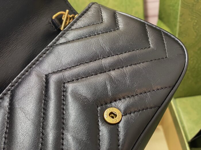 구찌 GG 마몽 마틀라세 슈퍼 미니백 블랙 476433 레플리카 미러급 SA급 S급 고퀄리티 최상급 하이엔드 가방 [여성] 9