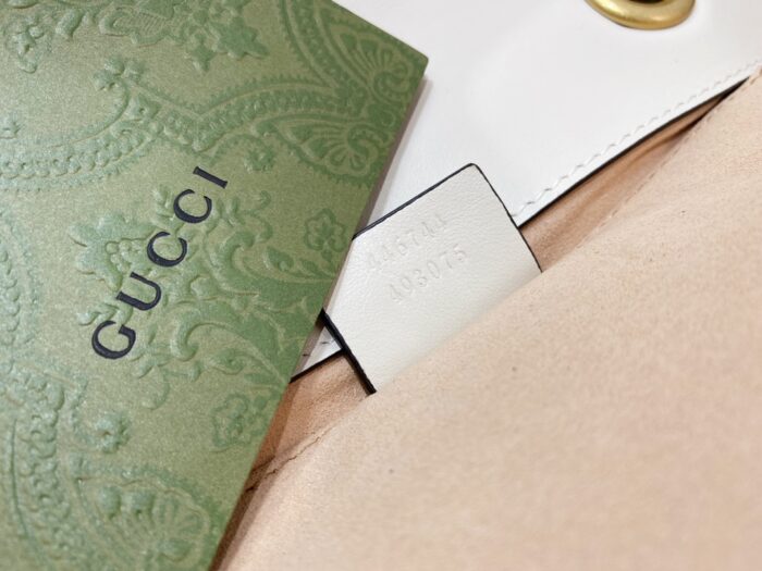 구찌 마몽 마틀라세 레더 체인 숄더백 446744 화이트 레플리카 미러급 SA급 S급 고퀄리티 최상급 하이엔드 가방 [여성] 15