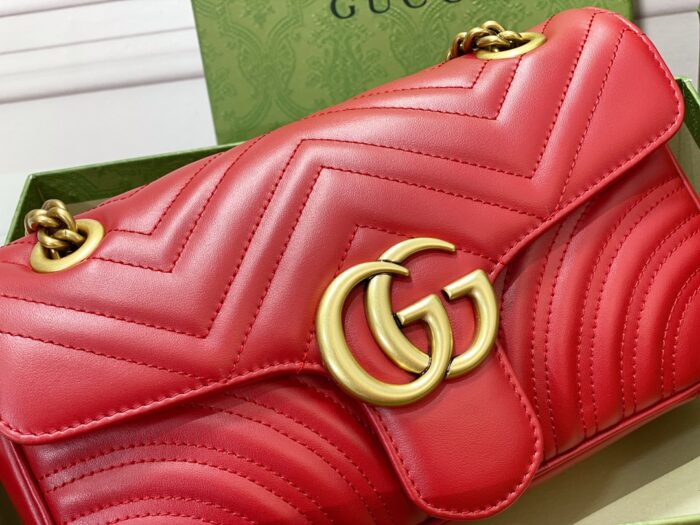 구찌 GG 마몽 마틀라세 숄더백 443497 레드 레플리카 미러급 SA급 S급 고퀄리티 최상급 하이엔드 가방 [여성] 7