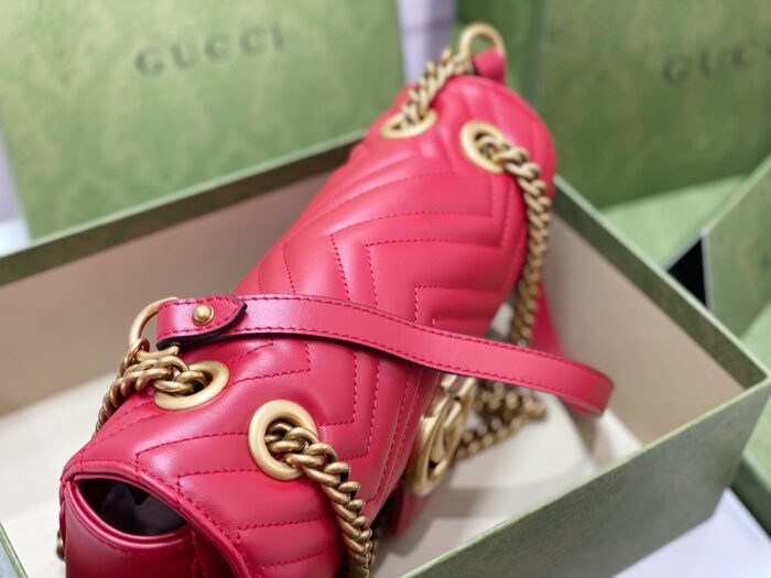 구찌 GG 마몽 마틀라세 숄더백 443497 레드 레플리카 미러급 SA급 S급 고퀄리티 최상급 하이엔드 가방 [여성] 8