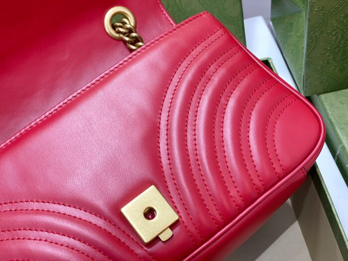 구찌 GG 마몽 마틀라세 숄더백 443497 레드 레플리카 미러급 SA급 S급 고퀄리티 최상급 하이엔드 가방 [여성] 10