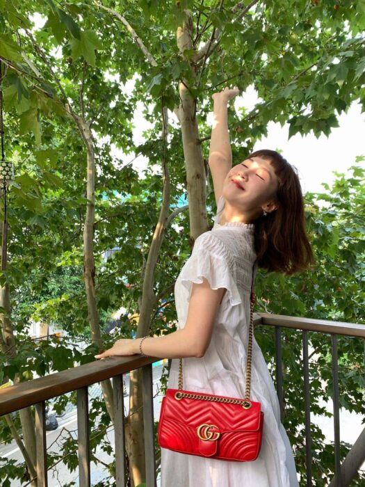 구찌 GG 마몽 마틀라세 숄더백 443497 레드 레플리카 미러급 SA급 S급 고퀄리티 최상급 하이엔드 가방 [여성]