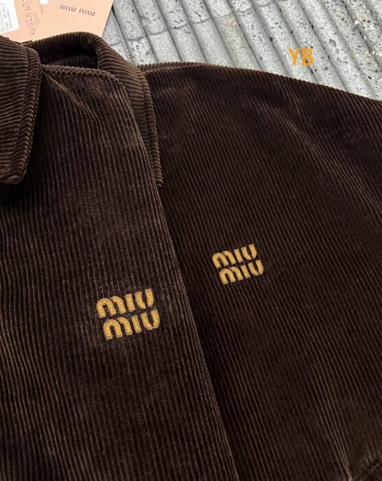 미우미우 코듀로이 블루종 자켓 코코아 브라운 레플리카 미러급 SA급 S급 고퀄리티 하이엔드 최상급 의류 [남성여성공용] 8