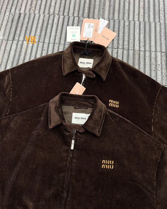 미우미우 코듀로이 블루종 자켓 코코아 브라운 레플리카 미러급 SA급 S급 고퀄리티 하이엔드 최상급 의류 [남성여성공용] 5