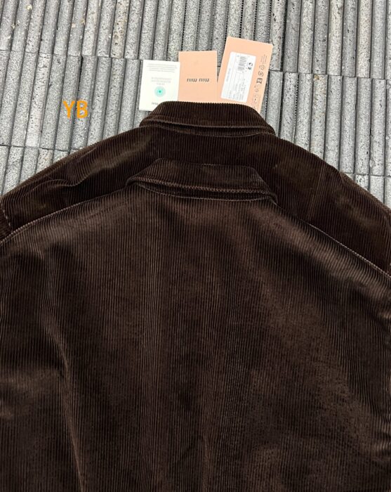 미우미우 코듀로이 블루종 자켓 코코아 브라운 레플리카 미러급 SA급 S급 고퀄리티 하이엔드 최상급 의류 [남성여성공용] 6