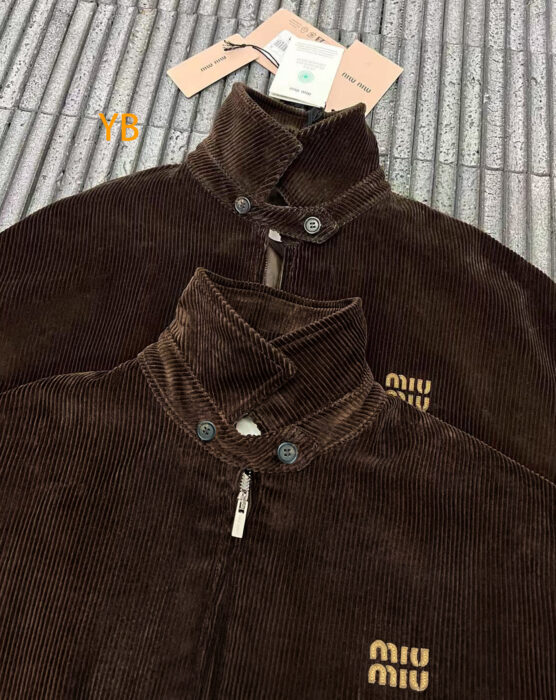 미우미우 코듀로이 블루종 자켓 코코아 브라운 레플리카 미러급 SA급 S급 고퀄리티 하이엔드 최상급 의류 [남성여성공용] 7