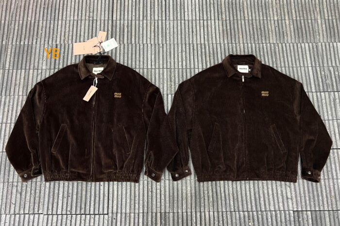 미우미우 코듀로이 블루종 자켓 코코아 브라운 레플리카 미러급 SA급 S급 고퀄리티 하이엔드 최상급 의류 [남성여성공용] 3