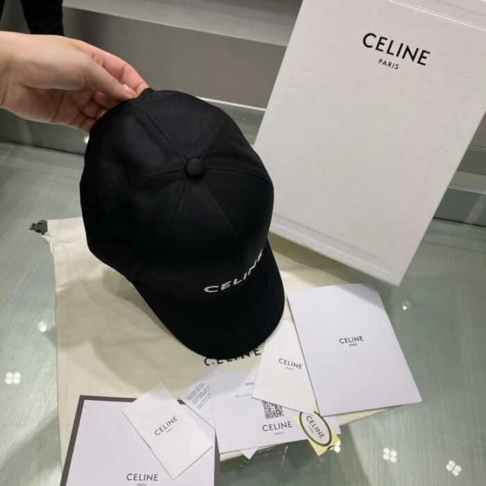 셀린느 자수 로고 코튼 베이스 볼캡 블랙 레플리카 미러급 SA급 S급 고퀄리티 최상급 하이엔드 셀럽 모자 - best 9
