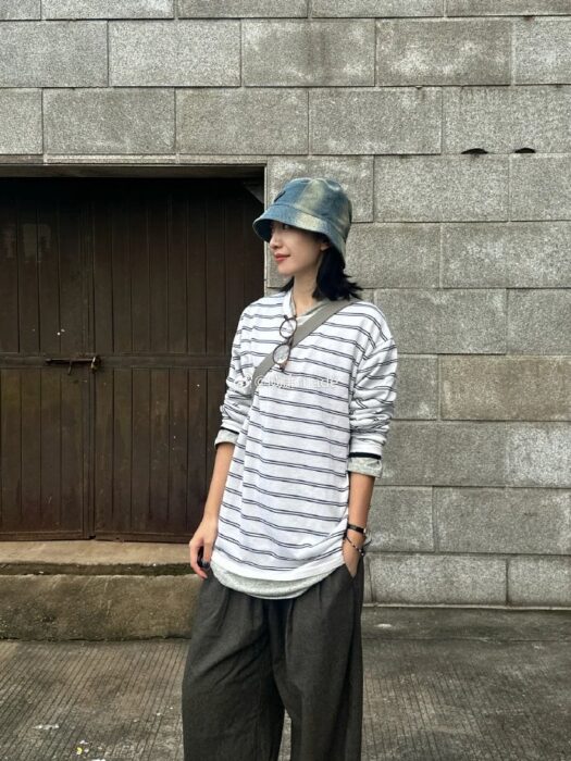 프라다 워싱 버킷햇 모자 블루 레플리카 미러급 SA급 S급 고퀄리티 최상급 하이엔드 악세사리 [남성여성공용] 12