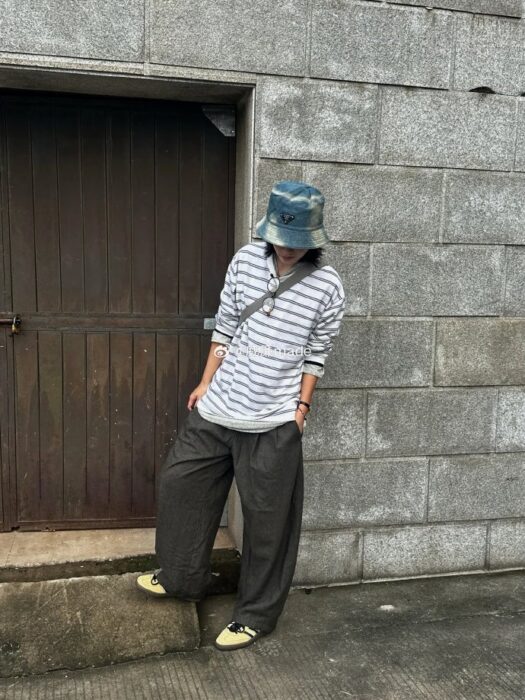 프라다 워싱 버킷햇 모자 블루 레플리카 미러급 SA급 S급 고퀄리티 최상급 하이엔드 악세사리 [남성여성공용] 13