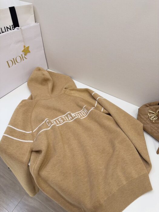 디올 오블리크 양면 캐시미어 후드집업 카키 레플리카 미러급 SA급 S급 고퀄리티 하이엔드 최상급 의류 [여성] 8