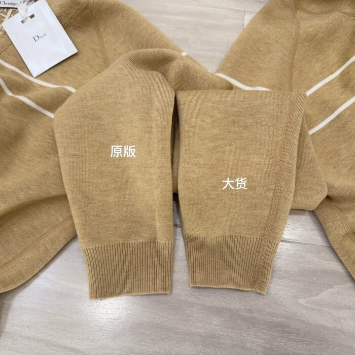 디올 오블리크 양면 캐시미어 후드집업 카키 레플리카 미러급 SA급 S급 고퀄리티 하이엔드 최상급 의류 [여성] 6