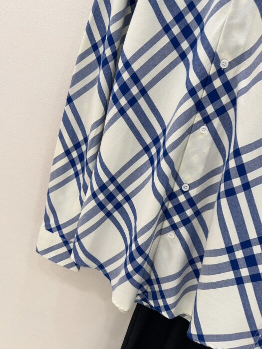 버버리 블루 체크 긴팔 셔츠 화이트 블루 레플리카 미러급 SA급 S급 고퀄리티 하이엔드 최상급 의류 [남성여성공용] 10