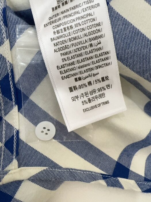 버버리 블루 체크 긴팔 셔츠 화이트 블루 레플리카 미러급 SA급 S급 고퀄리티 하이엔드 최상급 의류 [남성여성공용] 13