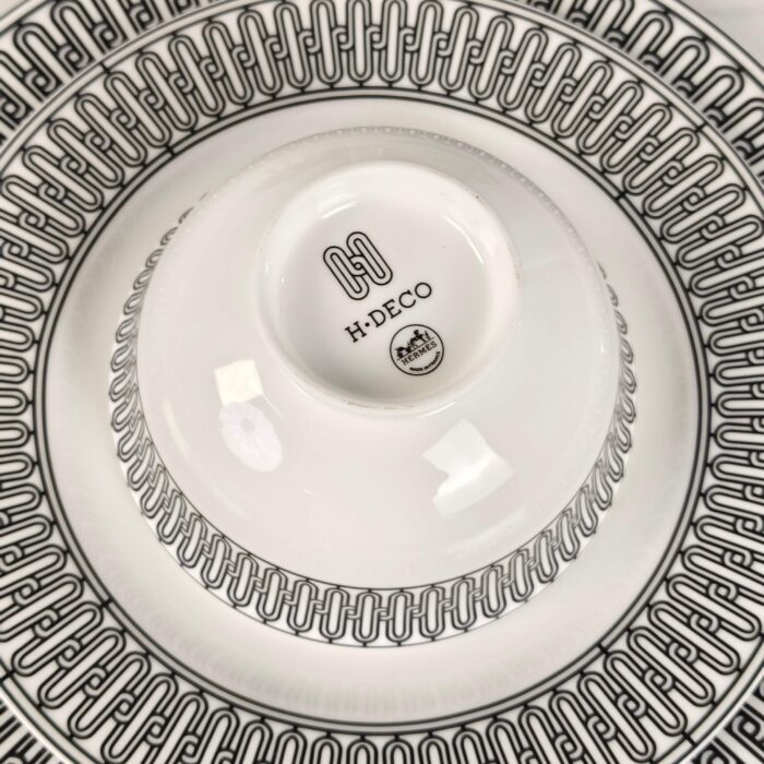 에르메스 H 데코 식기 테이블웨어 세트 22개 블랙 화이트 레플리카 미러급 SA급 S급 고퀄리티 최상급 하이엔드 악세사리 [남성여성공용] 8