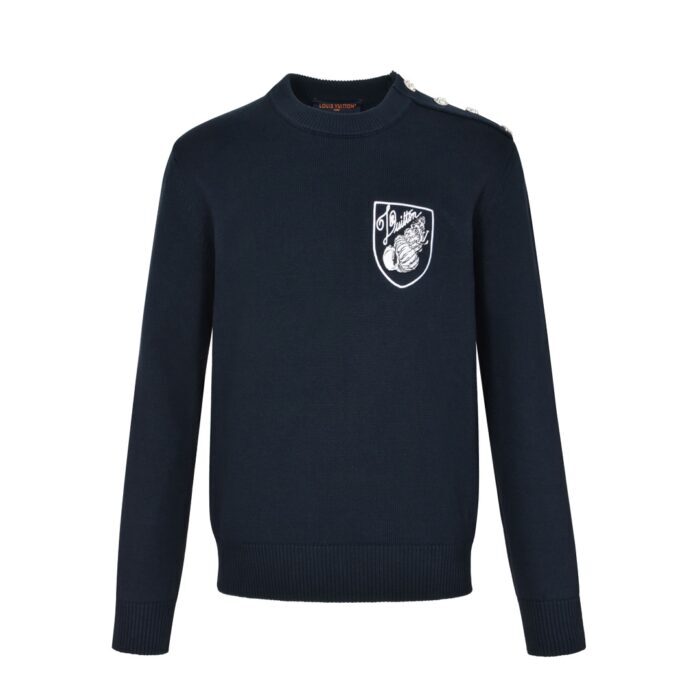 루이비통 어깨 단추 니트 네이비 레플리카 미러급 SA급 S급 고퀄리티 하이엔드 최상급 의류 [남성여성공용] 11