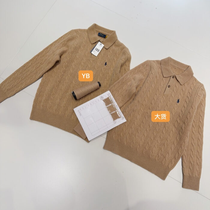 폴로 랄프로렌 양털 단추 카라티 자카드 니트 카키 레플리카 미러급 SA급 S급 고퀄리티 하이엔드 최상급 의류 [여성] 3
