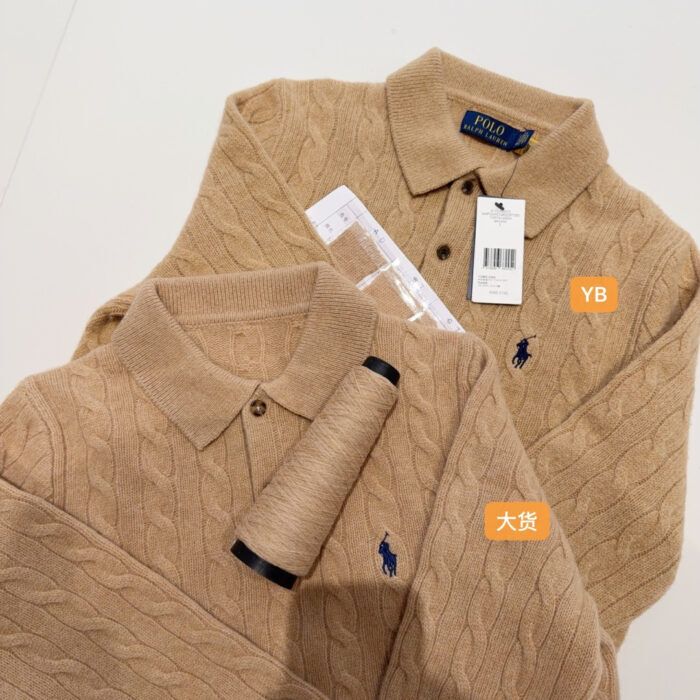 폴로 랄프로렌 양털 단추 카라티 자카드 니트 카키 레플리카 미러급 SA급 S급 고퀄리티 하이엔드 최상급 의류 [여성] 4