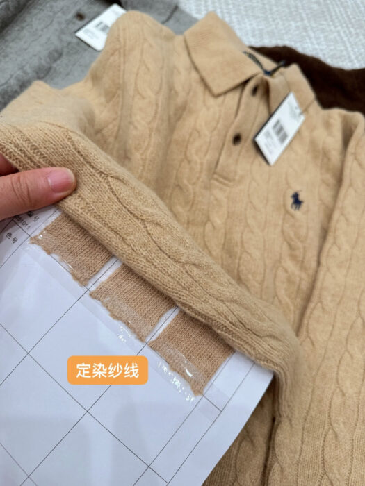 폴로 랄프로렌 양털 단추 카라티 자카드 니트 카키 레플리카 미러급 SA급 S급 고퀄리티 하이엔드 최상급 의류 [여성] 5