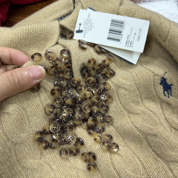 폴로 랄프로렌 양털 단추 카라티 자카드 니트 카키 레플리카 미러급 SA급 S급 고퀄리티 하이엔드 최상급 의류 [여성] 9