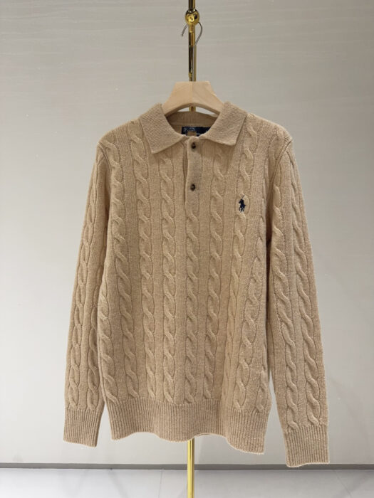 폴로 랄프로렌 양털 단추 카라티 자카드 니트 카키 레플리카 미러급 SA급 S급 고퀄리티 하이엔드 최상급 의류 [여성] 10
