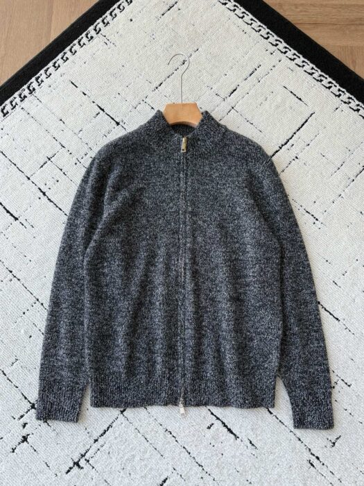 로로피아나 양털 단색 지퍼 가디건 다크 그레이 레플리카 미러급 SA급 S급 고퀄리티 하이엔드 최상급 의류 [남성여성공용] 3