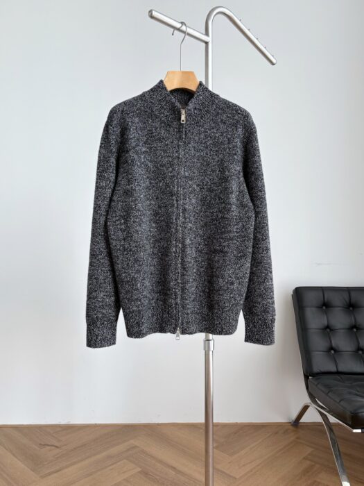 로로피아나 양털 단색 지퍼 가디건 다크 그레이 레플리카 미러급 SA급 S급 고퀄리티 하이엔드 최상급 의류 [남성여성공용] 11