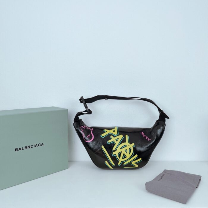발렌시아가 멀티컬러 그래피티 벨트백 블랙 레플리카 미러급 SA급 S급 고퀄리티 최상급 하이엔드 가방 [남성여성공용] 2