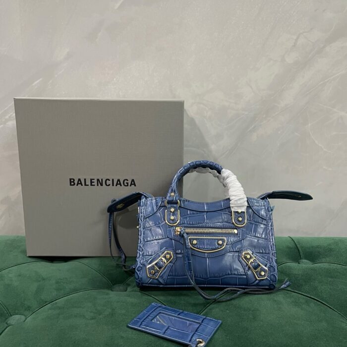 발렌시아가 르 시티 미니 백 악어무늬 블루 레플리카 미러급 SA급 S급 고퀄리티 최상급 하이엔드 가방 [여성]