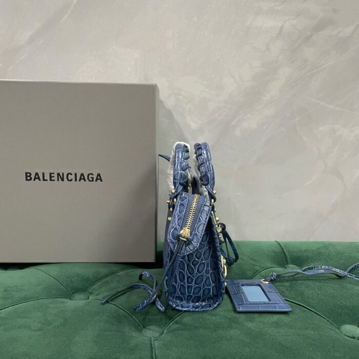 발렌시아가 르 시티 미니 백 악어무늬 블루 레플리카 미러급 SA급 S급 고퀄리티 최상급 하이엔드 가방 [여성] 5