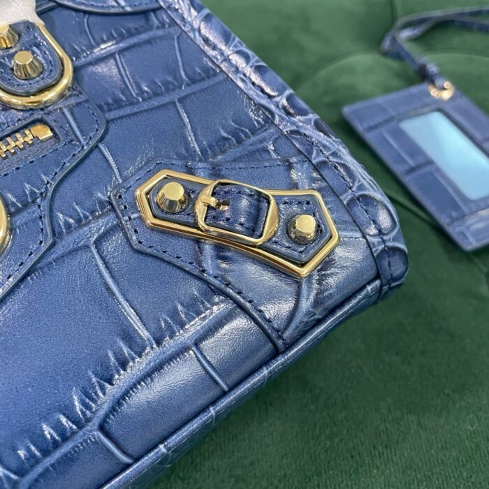 발렌시아가 르 시티 미니 백 악어무늬 블루 레플리카 미러급 SA급 S급 고퀄리티 최상급 하이엔드 가방 [여성] 7