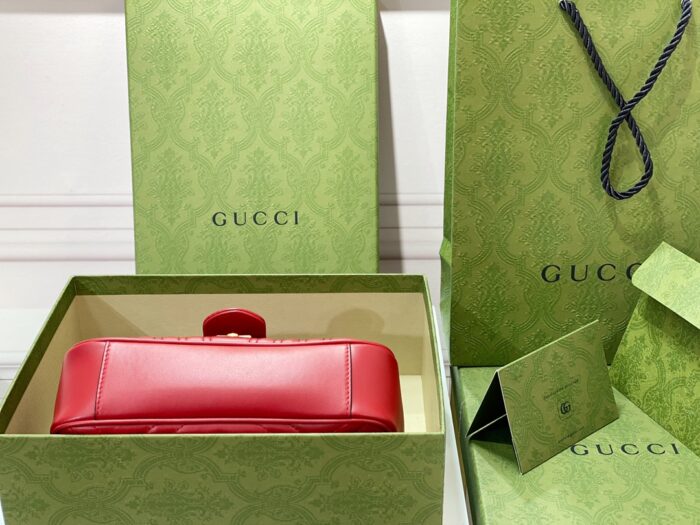 구찌 마몽 마틀라세 레더 체인 숄더백 446744 레드 레플리카 미러급 SA급 S급 고퀄리티 최상급 하이엔드 가방 [여성] 5