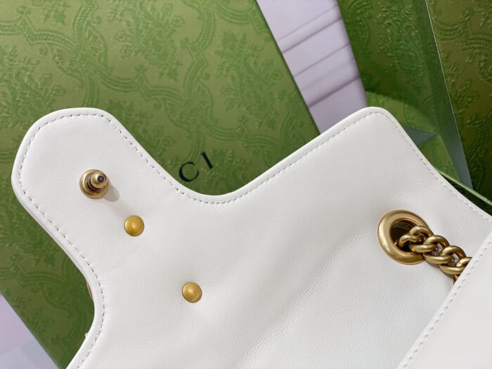 구찌 GG 마몽 마틀라세 숄더백 443497 화이트 레플리카 미러급 SA급 S급 고퀄리티 최상급 하이엔드 가방 [여성] 8