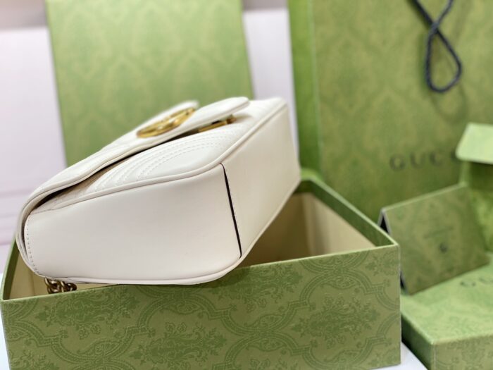 구찌 GG 마몽 마틀라세 숄더백 443497 화이트 레플리카 미러급 SA급 S급 고퀄리티 최상급 하이엔드 가방 [여성] 7