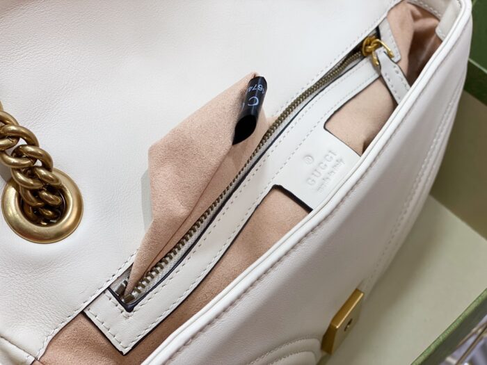 구찌 GG 마몽 마틀라세 숄더백 443497 화이트 레플리카 미러급 SA급 S급 고퀄리티 최상급 하이엔드 가방 [여성] 9