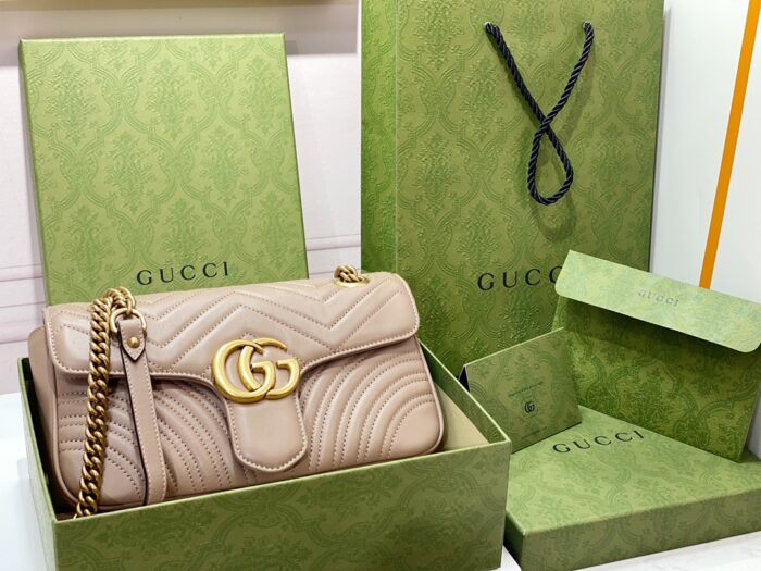 구찌 GG 마몽 마틀라세 숄더백 443497 라이트 갈색 레플리카 미러급 SA급 S급 고퀄리티 최상급 하이엔드 가방 [여성] 2