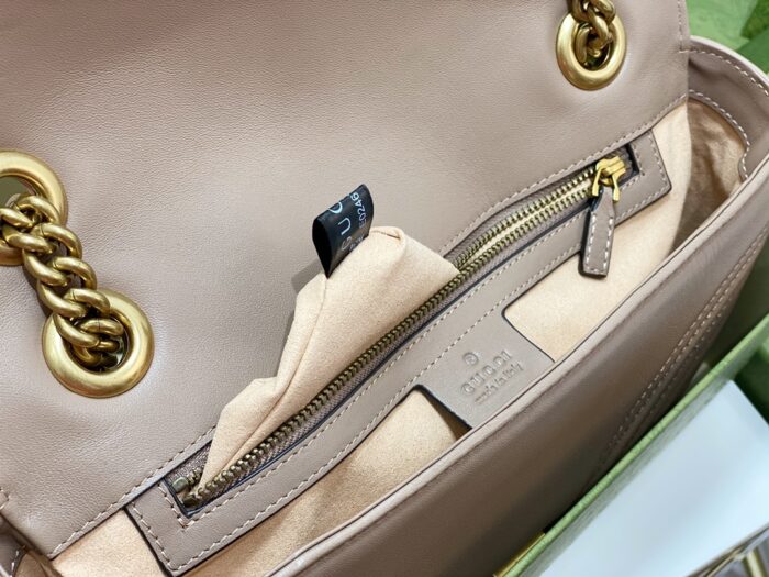 구찌 GG 마몽 마틀라세 숄더백 443497 라이트 갈색 레플리카 미러급 SA급 S급 고퀄리티 최상급 하이엔드 가방 [여성] 4